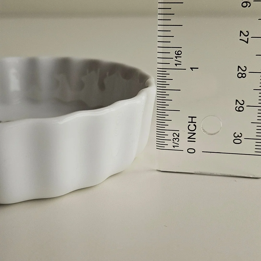 Williams-Sonoma Tart Dish Rosanna Sirop de Mandarine‎ White Made in Italy 3.75in